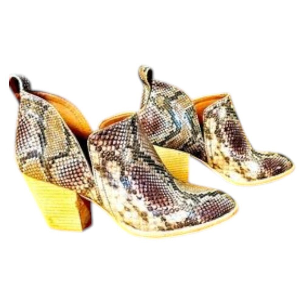 Jeffrey Campbell snakeskin Ankle Booties